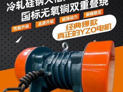 YZO三相振动电机380V激震动脱水直线筛仓壁放选矿2极4极纯铜图4